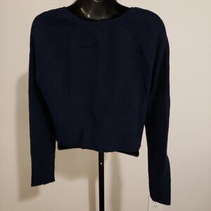 (EUC) WHBM Long Sleeve Crop Pullover Blue (Size: Medium)